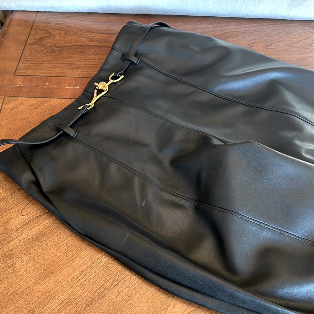 INC faux leather pants